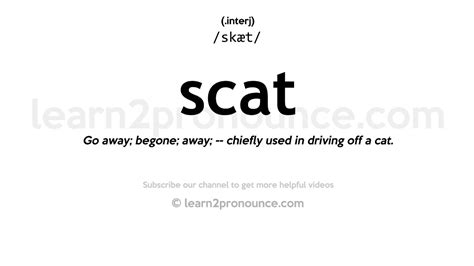 scat meaning|Scat .